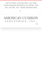 Mobile Screenshot of americancushionind.net