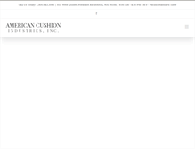 Tablet Screenshot of americancushionind.net
